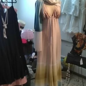 Vintage 70s jumpsuit w scarf